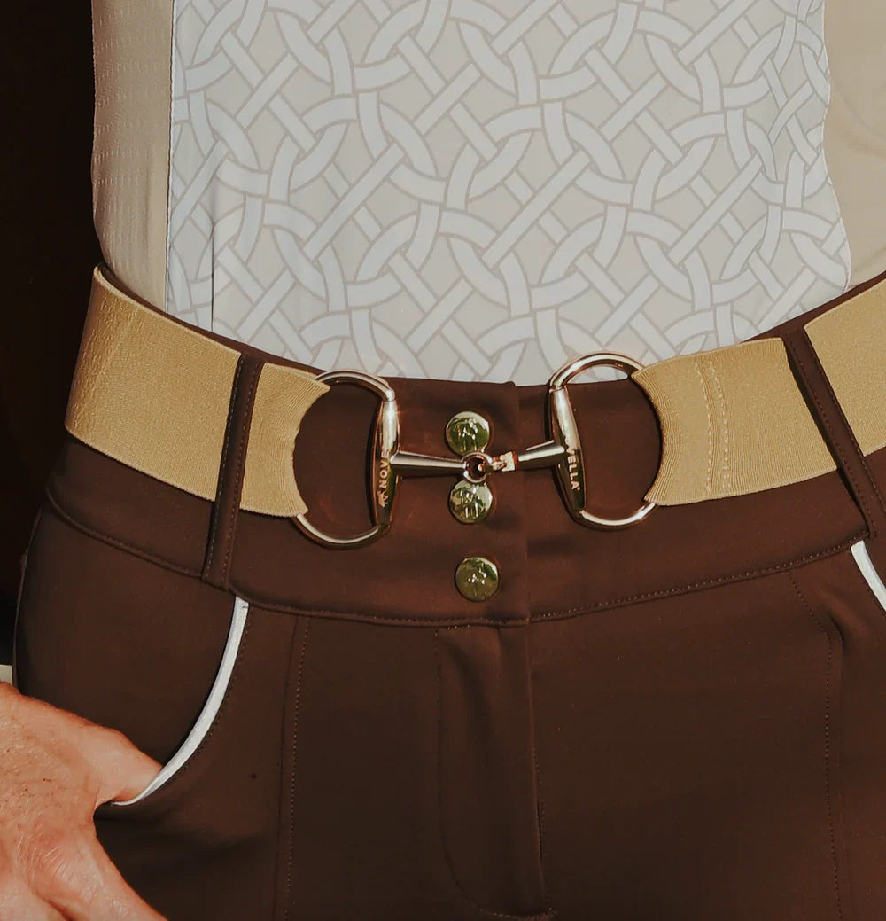 Novella Equestrian- Snaffle Bit Stretch Belt (2")