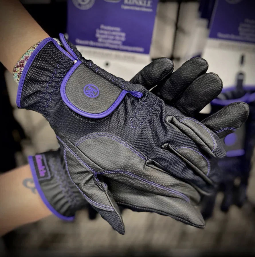 Kunkle Gloves- Mesh Black/Purple EveryDay
