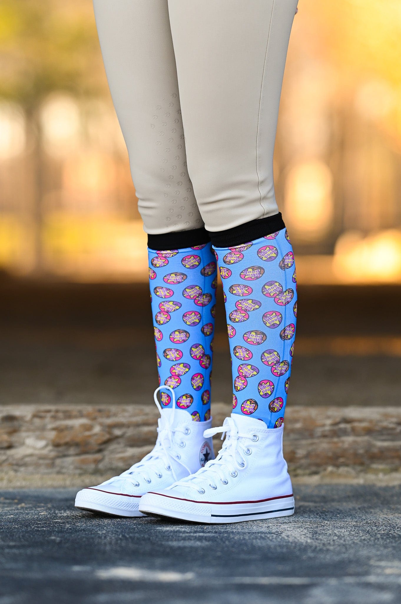 dreamers & schemers Boot Sock Dreamers & Schemers- Good Egg equestrian team apparel online tack store mobile tack store custom farm apparel custom show stable clothing equestrian lifestyle horse show clothing riding clothes Unicorns & Fluffy Clouds Horse Riding Boot Socks horses equestrian tack store