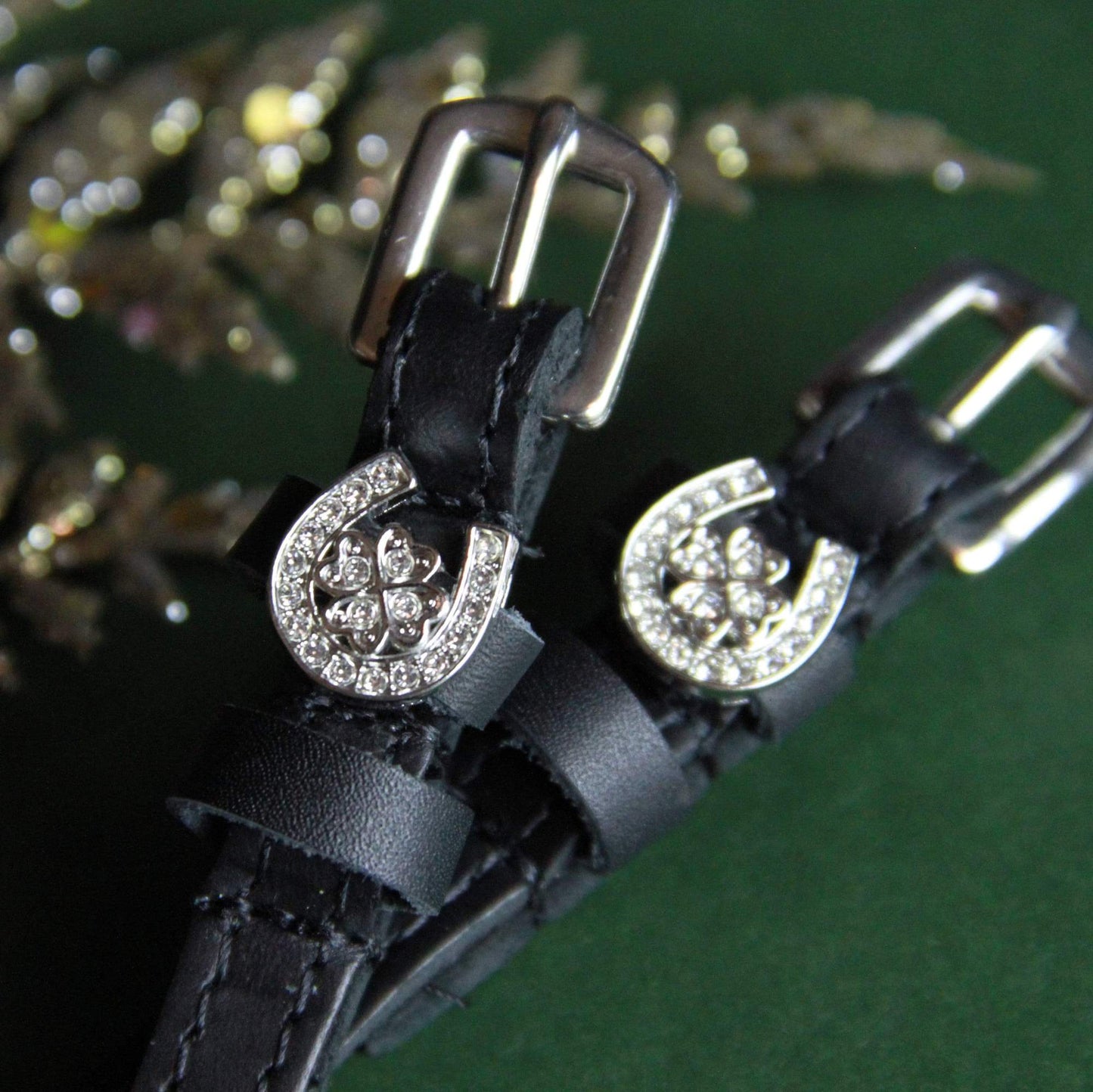 ManeJane Spur Straps Horse Shoe Clover Spur Straps equestrian team apparel online tack store mobile tack store custom farm apparel custom show stable clothing equestrian lifestyle horse show clothing riding clothes horses equestrian tack store