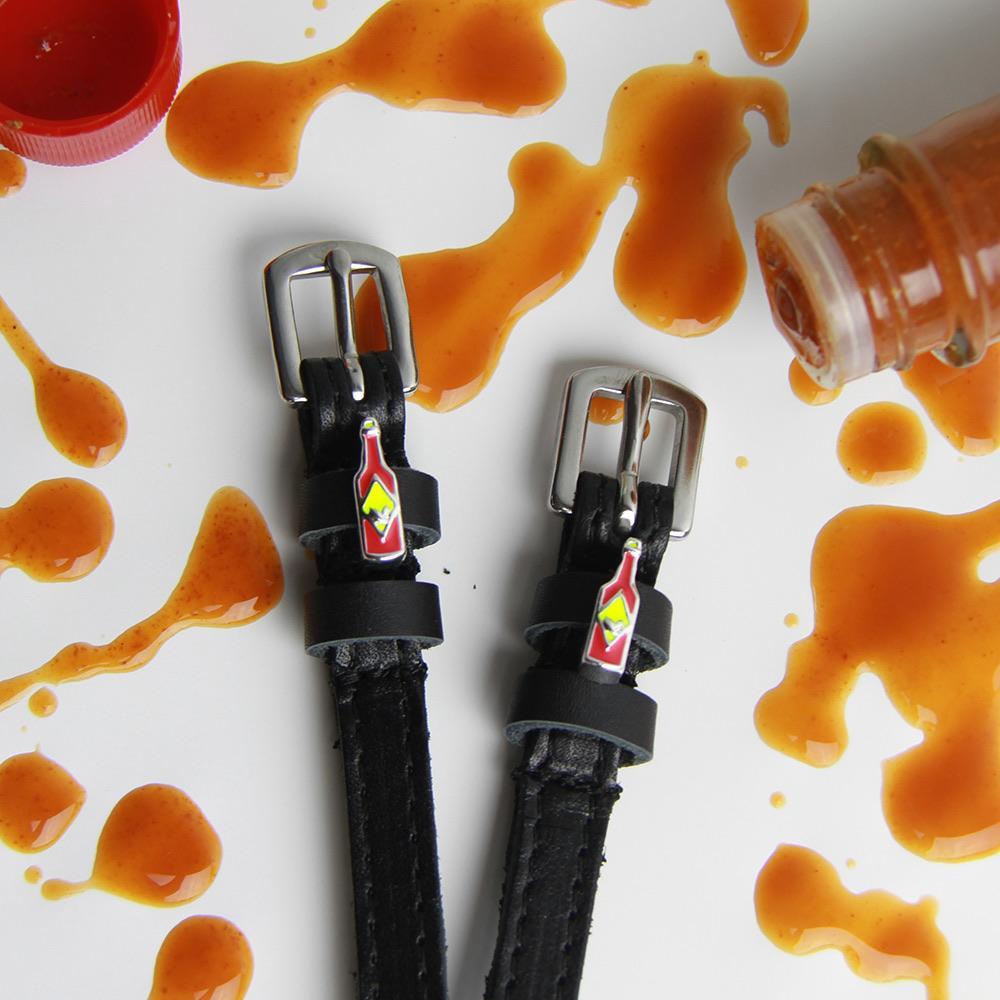 ManeJane Black Spur Straps Hot & Spicy Spur Straps equestrian team apparel online tack store mobile tack store custom farm apparel custom show stable clothing equestrian lifestyle horse show clothing riding clothes horses equestrian tack store