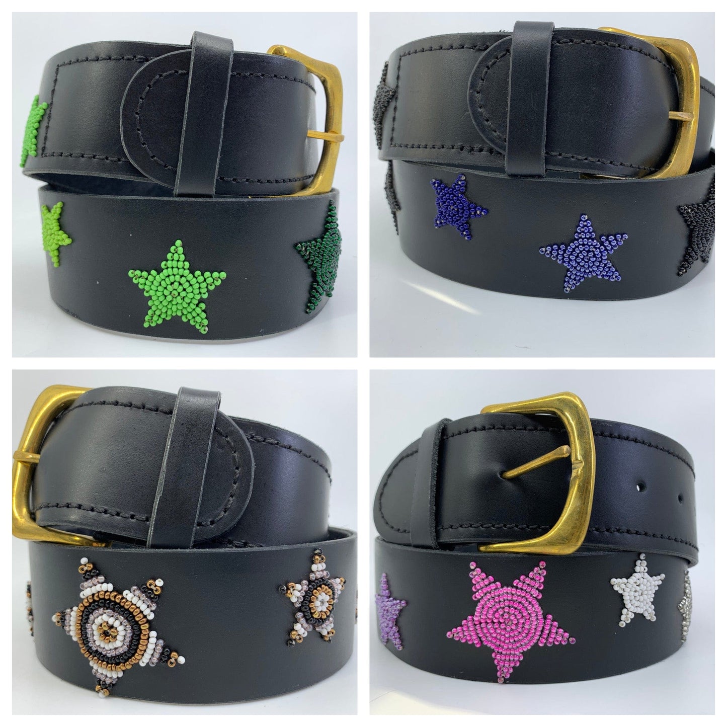 Equestrian Team Apparel Belt- 1.75" Beaded (Star) equestrian team apparel online tack store mobile tack store custom farm apparel custom show stable clothing equestrian lifestyle horse show clothing riding clothes horses equestrian tack store