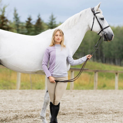 TKEQ sweater TKEQ- Quarter Line Sweater (Wisteria) equestrian team apparel online tack store mobile tack store custom farm apparel custom show stable clothing equestrian lifestyle horse show clothing riding clothes horses equestrian tack store