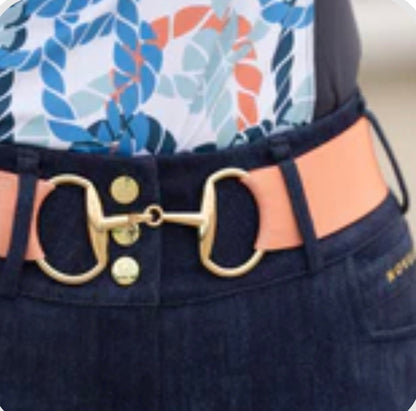 Novella Equestrian- Snaffle Bit Stretch Belt (2")