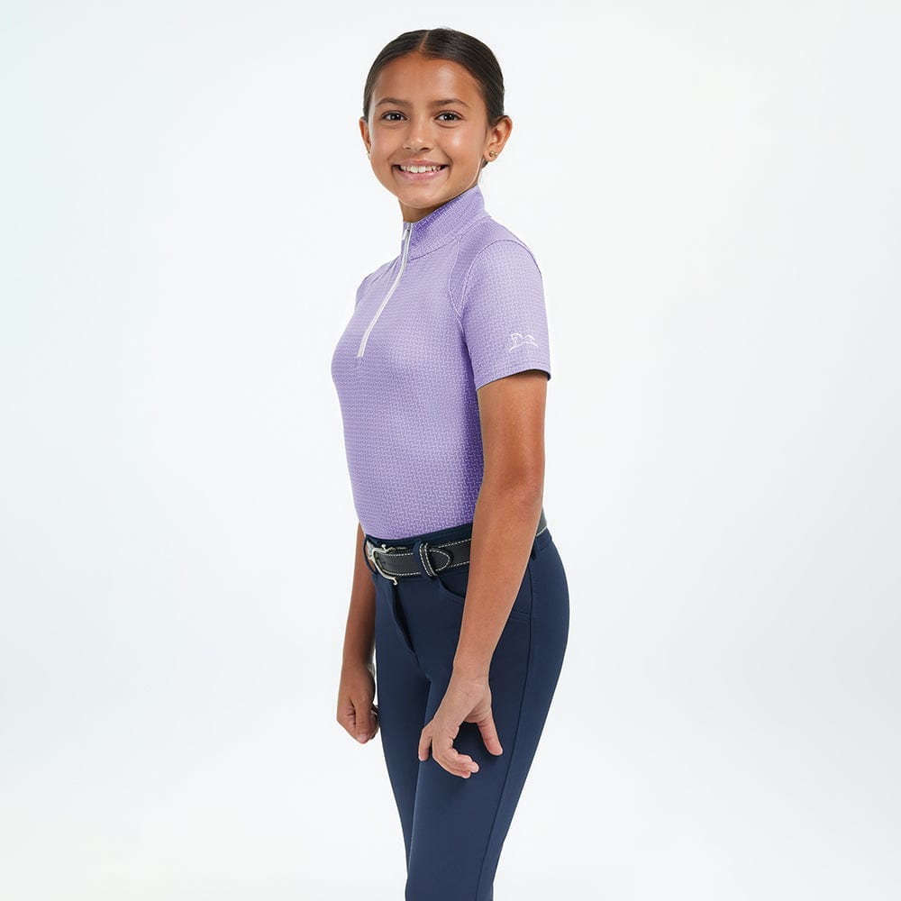 RJ Classics Training Shirt XS / Lilac Snaffle Bits RJ Classics- Lucy Jr 1/4 Zip equestrian team apparel online tack store mobile tack store custom farm apparel custom show stable clothing equestrian lifestyle horse show clothing riding clothes horses equestrian tack store