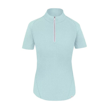 RJ Classics Training Shirt XS / Aqua Horseshoe RJ Classics- Lucy Jr 1/4 Zip equestrian team apparel online tack store mobile tack store custom farm apparel custom show stable clothing equestrian lifestyle horse show clothing riding clothes horses equestrian tack store