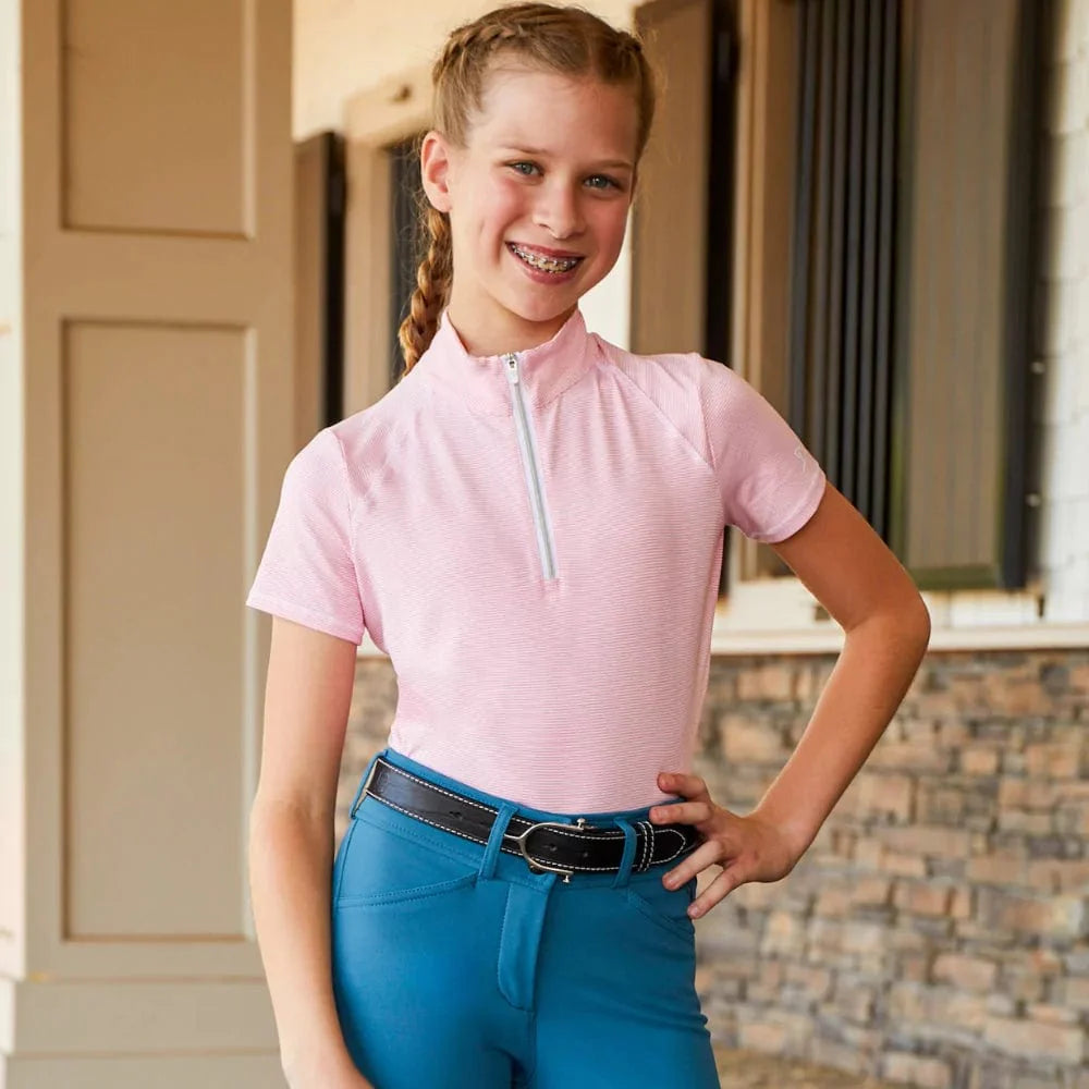 RJ Classics Sunshirt RJ Classics- Winnie Jr. Short Sleeve 1/4 Zip Training Shirt equestrian team apparel online tack store mobile tack store custom farm apparel custom show stable clothing equestrian lifestyle horse show clothing riding clothes horses equestrian tack store