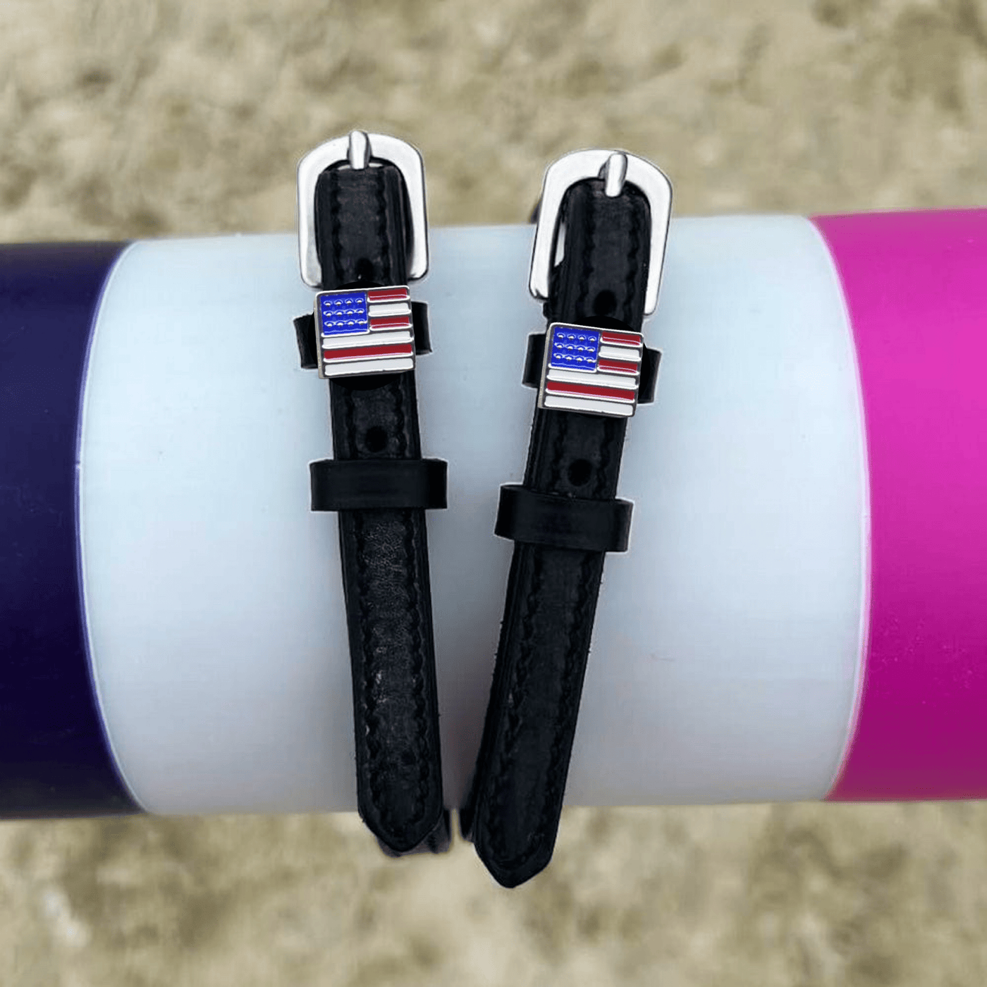 ManeJane Spur Straps Spur Straps- America equestrian team apparel online tack store mobile tack store custom farm apparel custom show stable clothing equestrian lifestyle horse show clothing riding clothes ManeJane Blue Shark Spur Straps horses equestrian tack store