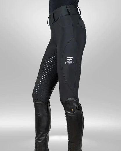 Equestly Women's pants Equestly Lux GripTEQ Riding Pants - Charcoal equestrian team apparel online tack store mobile tack store custom farm apparel custom show stable clothing equestrian lifestyle horse show clothing riding clothes horses equestrian tack store