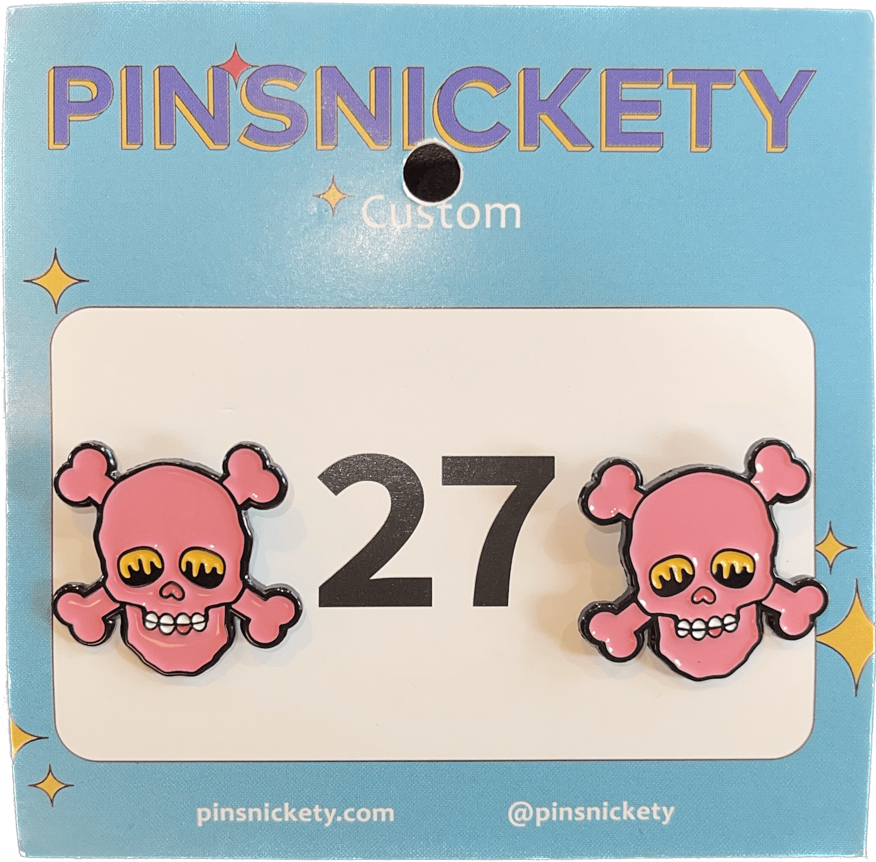 Pinsnickety Pinsnickety- Skull & Crossbone (Pink) equestrian team apparel online tack store mobile tack store custom farm apparel custom show stable clothing equestrian lifestyle horse show clothing riding clothes horses equestrian tack store