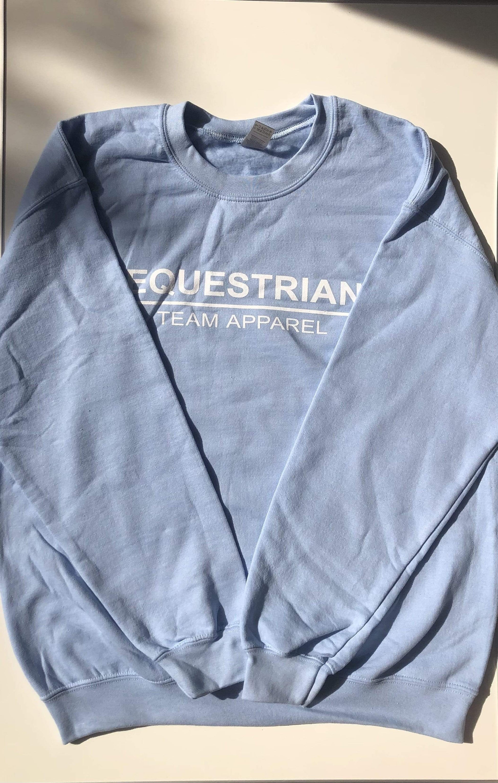 Equestrian Team Apparel Women's Sweat Shirt L / Light blue ETA Sweatshirts equestrian team apparel online tack store mobile tack store custom farm apparel custom show stable clothing equestrian lifestyle horse show clothing riding clothes horses equestrian tack store