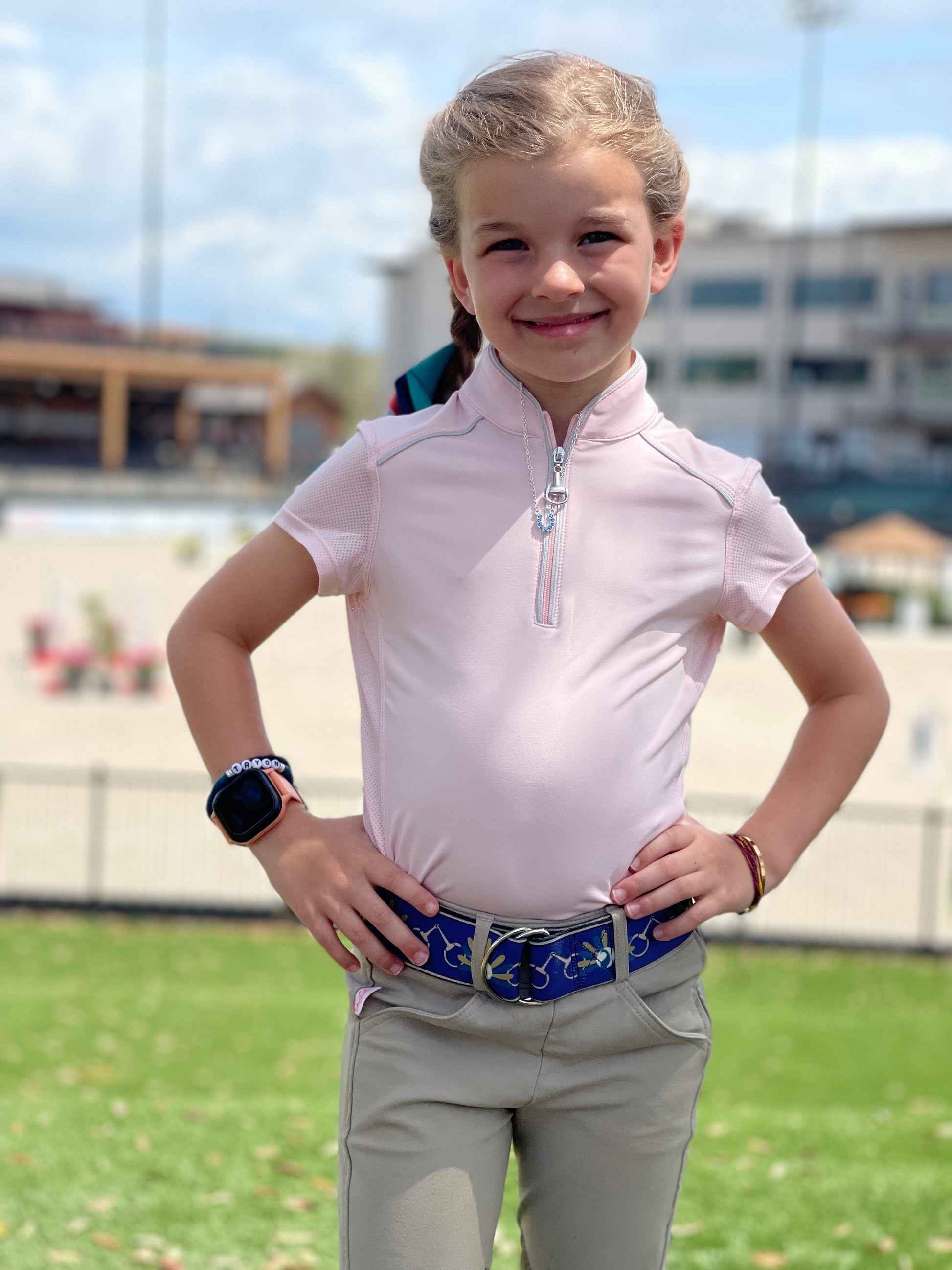 Chestnut Bay SUN SHIRT Blush / S Chestnut Bay- Performance Rider Skycool Yth SS equestrian team apparel online tack store mobile tack store custom farm apparel custom show stable clothing equestrian lifestyle horse show clothing riding clothes horses equestrian tack store