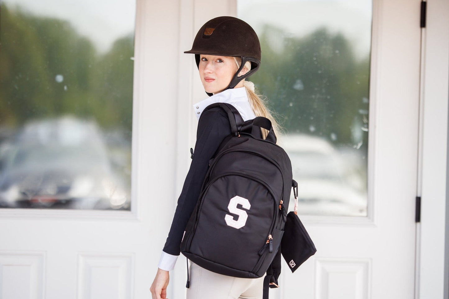 Veltri Backpacks Veltri- Helmet Backpack (Customize W/Letters or Numbers) equestrian team apparel online tack store mobile tack store custom farm apparel custom show stable clothing equestrian lifestyle horse show clothing riding clothes horses equestrian tack store