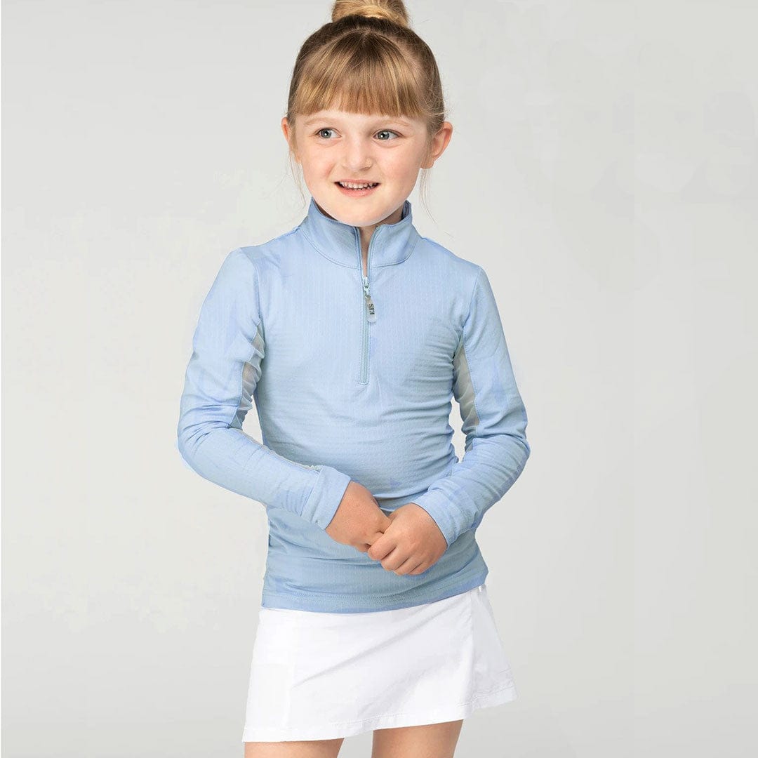 EIS Youth Shirt Powder Blue EIS- Sun Shirts Youth Large 8-10 equestrian team apparel online tack store mobile tack store custom farm apparel custom show stable clothing equestrian lifestyle horse show clothing riding clothes ETA Kids Equestrian Fashion | EIS Sun Shirts horses equestrian tack store