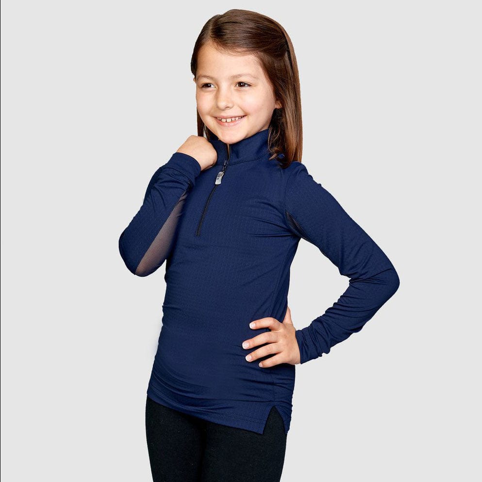 EIS Youth Shirt Navy EIS- Sun Shirts Youth Large 8-10 equestrian team apparel online tack store mobile tack store custom farm apparel custom show stable clothing equestrian lifestyle horse show clothing riding clothes ETA Kids Equestrian Fashion | EIS Sun Shirts horses equestrian tack store