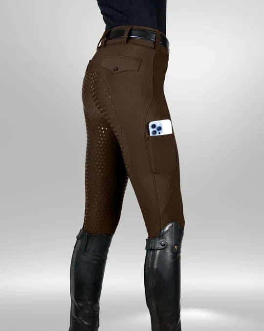 Equestly Women's pants Equestly Lux GripTEQ Riding Pants - Mocha equestrian team apparel online tack store mobile tack store custom farm apparel custom show stable clothing equestrian lifestyle horse show clothing riding clothes horses equestrian tack store