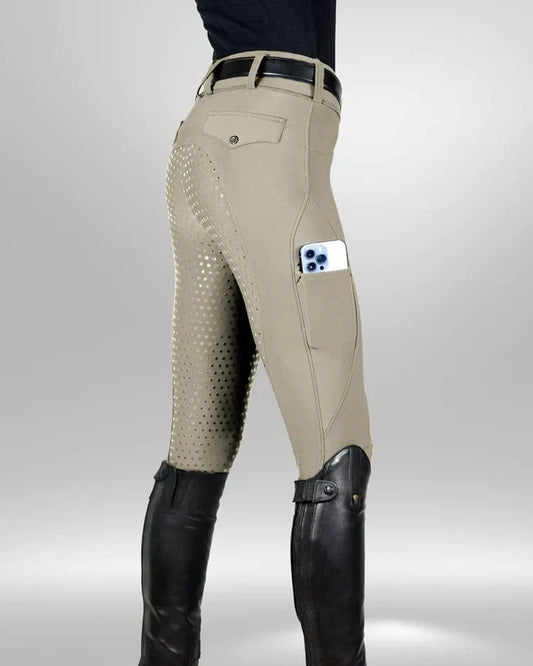 Equestly Women's pants Equestly Lux GripTEQ Riding Pants - Tan equestrian team apparel online tack store mobile tack store custom farm apparel custom show stable clothing equestrian lifestyle horse show clothing riding clothes horses equestrian tack store