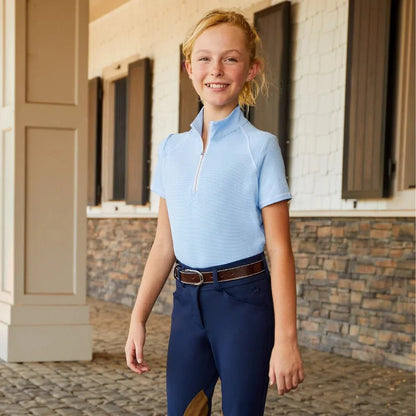 RJ Classics Sunshirt RJ Classics- Winnie Jr. Short Sleeve 1/4 Zip Training Shirt equestrian team apparel online tack store mobile tack store custom farm apparel custom show stable clothing equestrian lifestyle horse show clothing riding clothes horses equestrian tack store